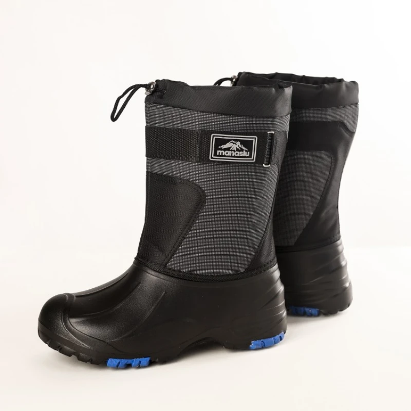 Bottes de neige imperméables pour hommes, chaussures à plateforme, bottes de l\'armée, courtes, peluche, grande taille 46, non ald, hiver, 2023