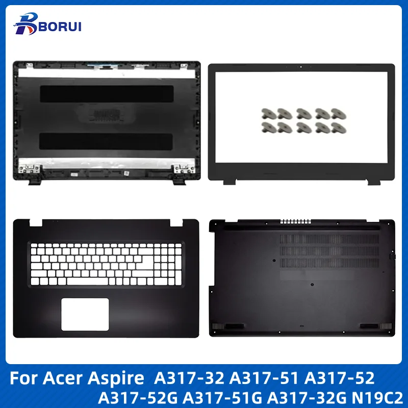 

Новинка для Acer Aspire A317-32 A317-51 A317-52 A317-52G A317-51G A317-32G N19C2 ЖК задняя крышка передняя панель упор для нижней части