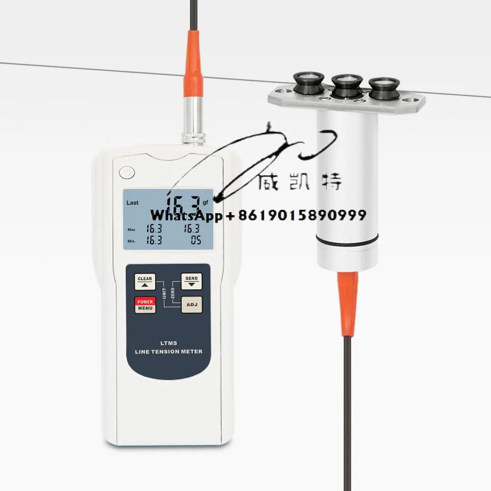 

Digital Hand-held Tension Meter LTMS Measures Yarns, Fibers, Wires, Optical Fibers, Etc Split-body Line Tensiometer