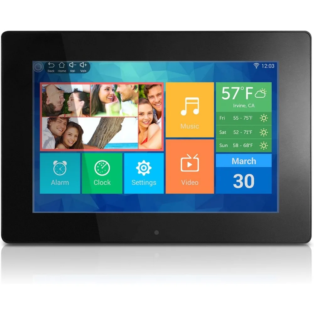 10 Inch WiFi Digital Picture Frame Touchscreen IPS 32GB 1280x800 Remote Share Photos Videos