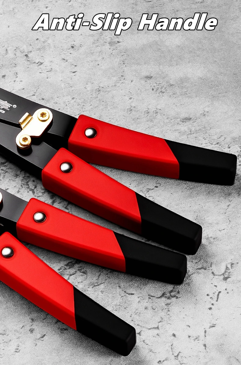 Drahtschneider, Abisolier-Crimper-Werkzeug, wendbar, robuste Werkzeuge, Crimper für Twister, Handwerkzeuge, Holzarbeiten, Gartenarbeit, Spaltung – Detail 9