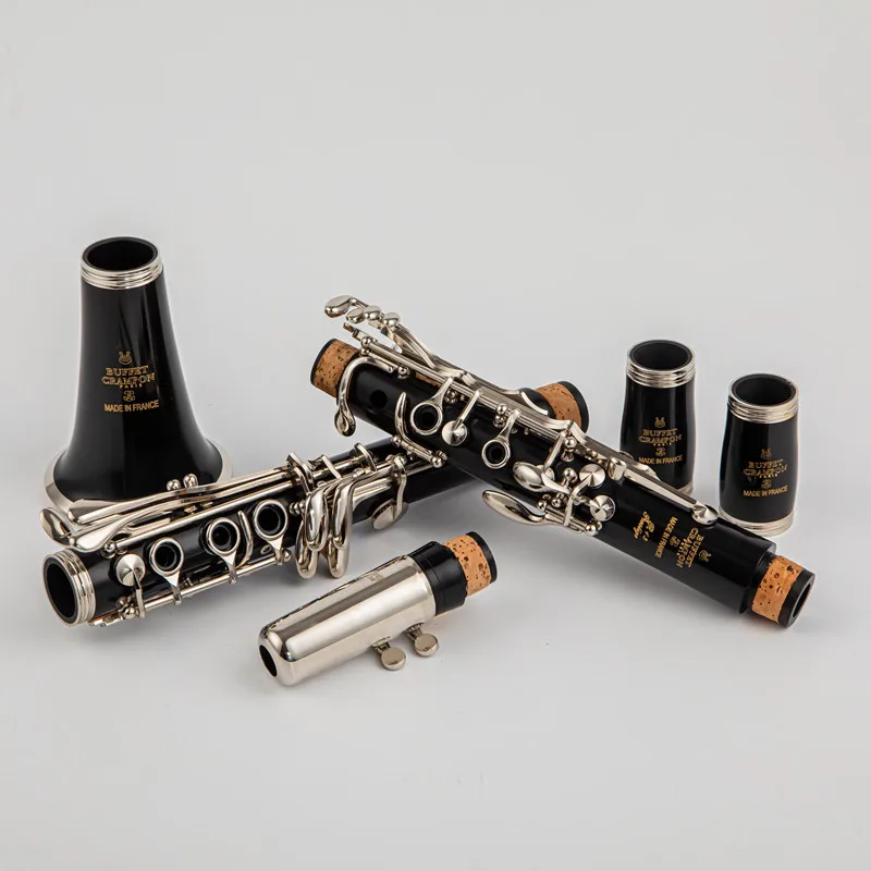 Yeni Buffet krampon Blackwood klarnet E13 modeli Bb Clarinets bakalit 17 tuşları müzik aletleri ile ağızlık sazlık