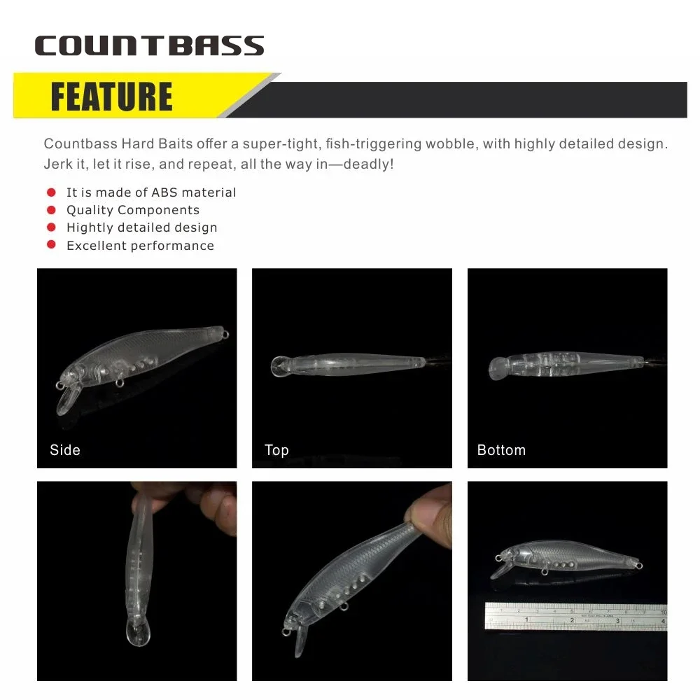 Countbass Señuelos duros flotantes blancos 80 mm - 7,8 g Wobblers - imagen 4