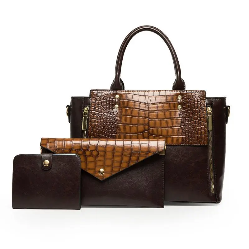 2023 Genuine Leather Crocodile Pattern Shoulder Bag Light Luxury High Grade Crossbody Bag Fashion Handbag Versatile Women's Bag