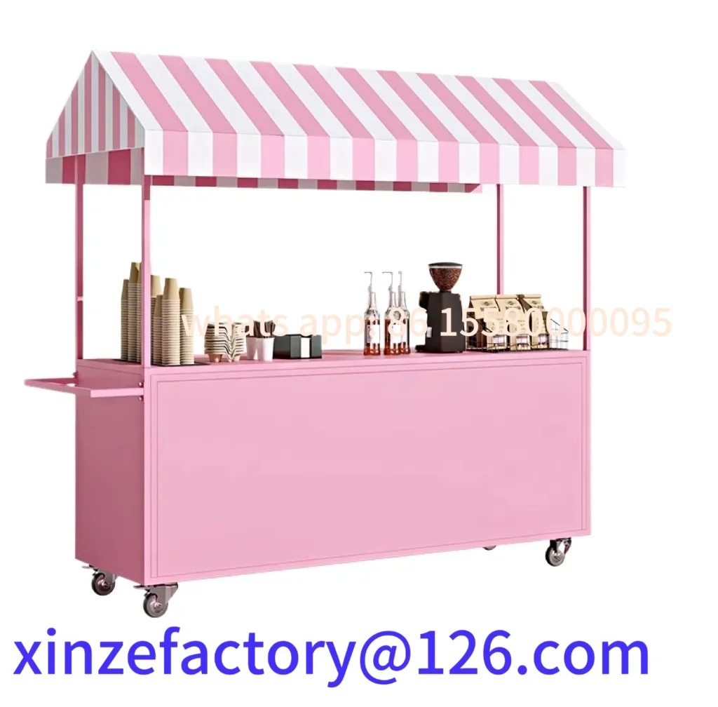

Customizable Internet celebrity night market stall trolley shopping mall supermarket promotion desk