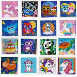 Diamond Painting for Kids Beginner Easy DIY Crystal Diamond Art Olw Animal Painting By Number Kits for Children Handmade Craft