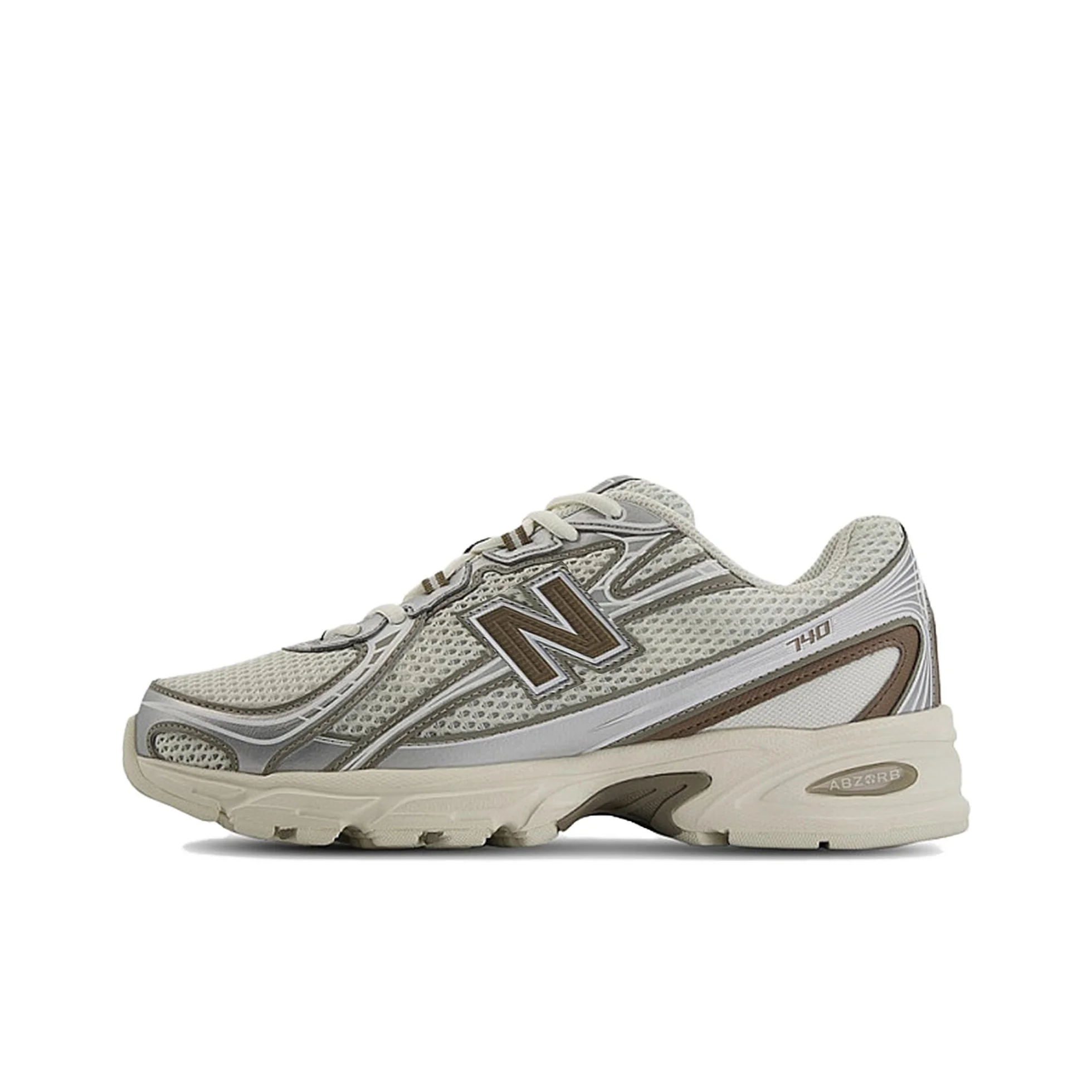 New Balance NB 740 V2 Low top Running Shoes Unisex Beige Silver U740MU2
