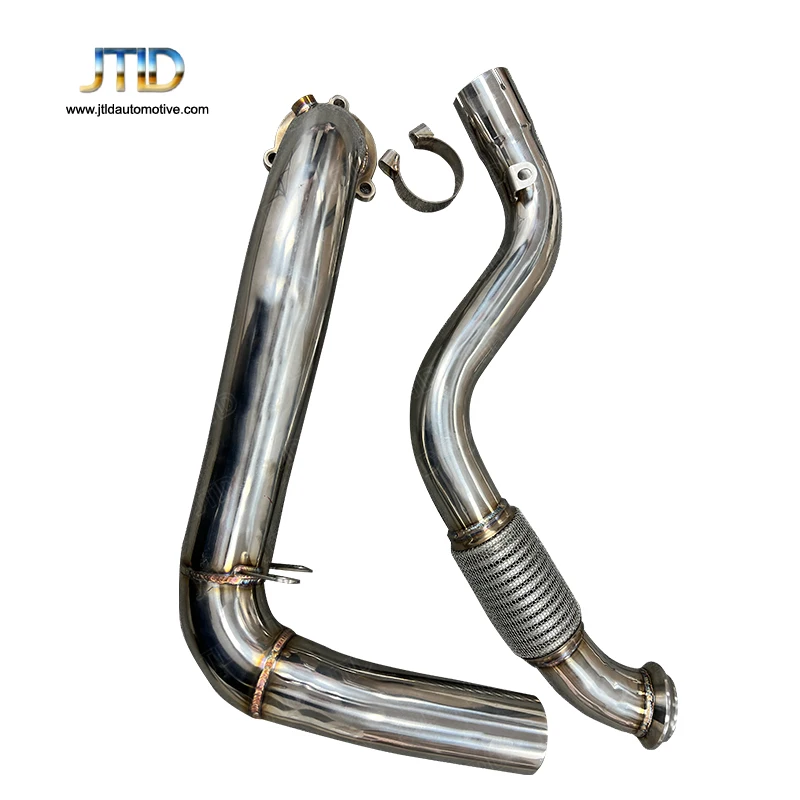 

JTLD Stainless Steel Polishing Exhaust Downpipe Upgrade For Mercedes Benz C117 W176 CLA180 CLA200 CLA250