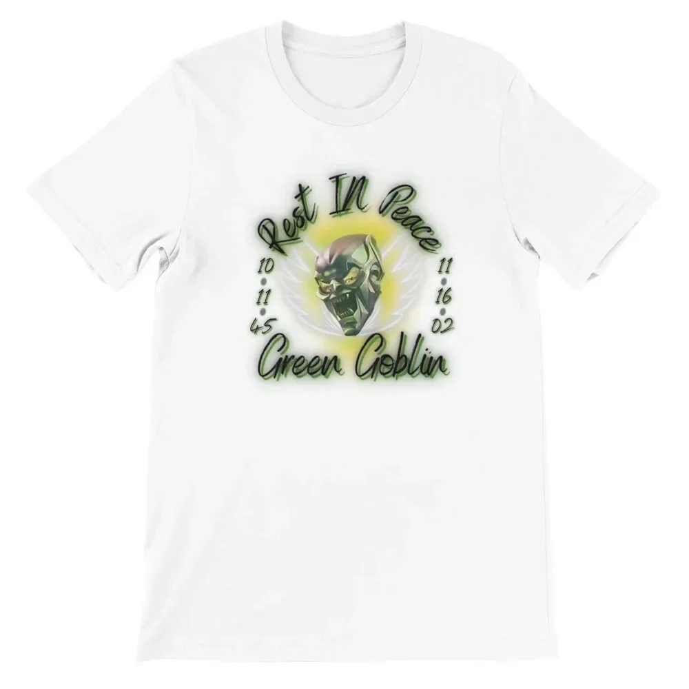 Rest In Peace Green Goblin Airbrush T Shirt