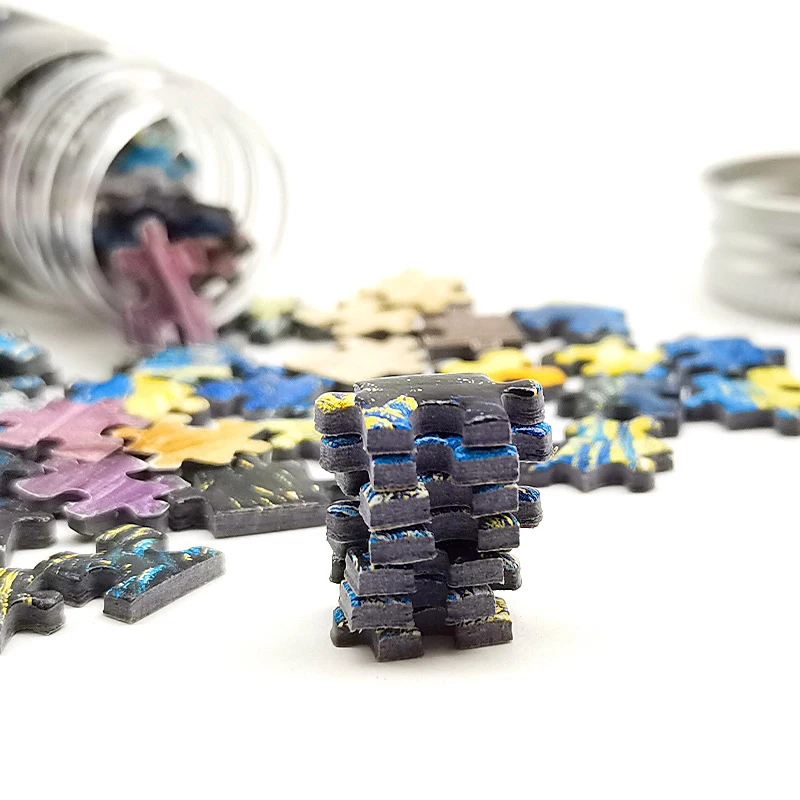 150PCS Mini หลอดทดสอบจิ๊กซอว์ปริศนาสําหรับผู้ใหญ่ Decompression ของเล่นตู้เย็นปริศนาเกมครอบครัวตกแต่งของเล่นเพื่อการศึกษา