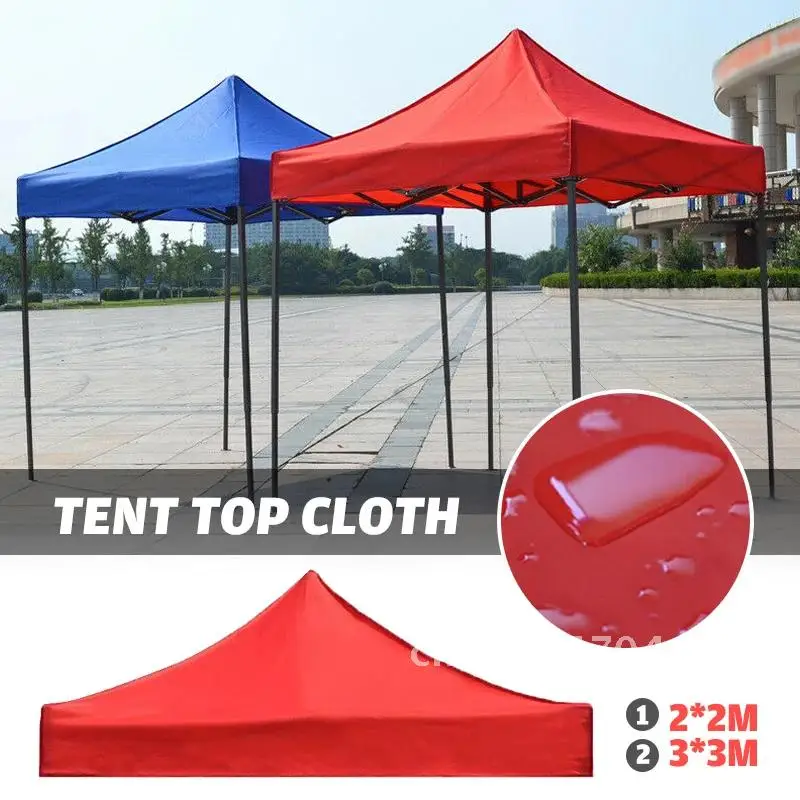 3X3M/2X2M Canopy Top Cover Replacement Four-Corner Tent Cloth Foldable Rainproof Patio Pavilion Replace Gazebo Canopy Top Cover