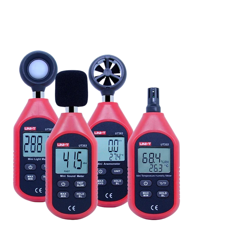 UNI-T UT333/UT353/UT363/UT383 Digital Professional Thermometer Light Lux Meter Environmental Tester Sound Level Meter Anemometer