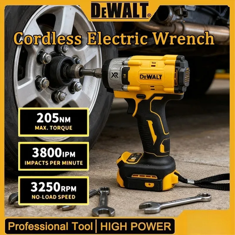 

Ударный гайковерт DeWalt 20V с бесщеточным двигателем и литиевой батареей, высокий крутящий момент, для строительных работ и авторемонта