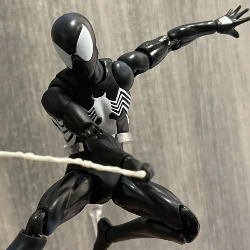 Ct 1/12 อะนิเมะ The Amazing Spider-man Mafex 147 S.h.figuarts Spider Man Venom Symbiotic Action Figure 6 "Action Figures ของเล่น