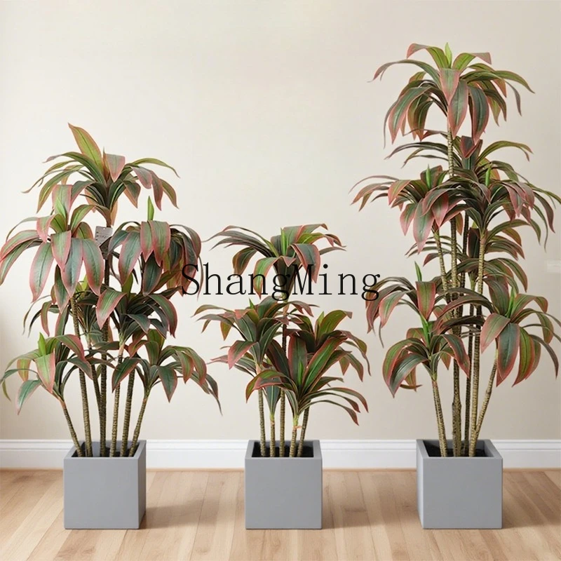 

SM high-end light luxury simulation green plant indoor living room floor decoration landscaping bionic plant