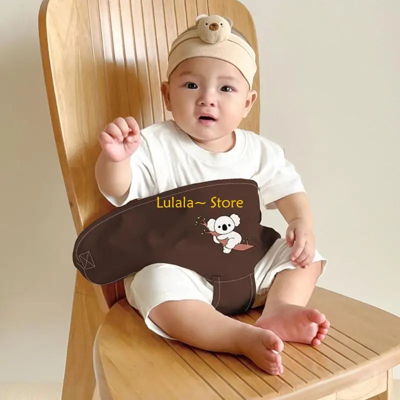 Y4QA Lightweight Baby Dining Chair Safety Belt Machine Washable Travel & Portable