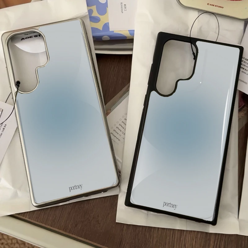 Farbverlauf-Epoxy-Handyhülle, sturzsicher, für Samsung Galaxy 23/24/25/33 Plus FE ULTRA EDGE