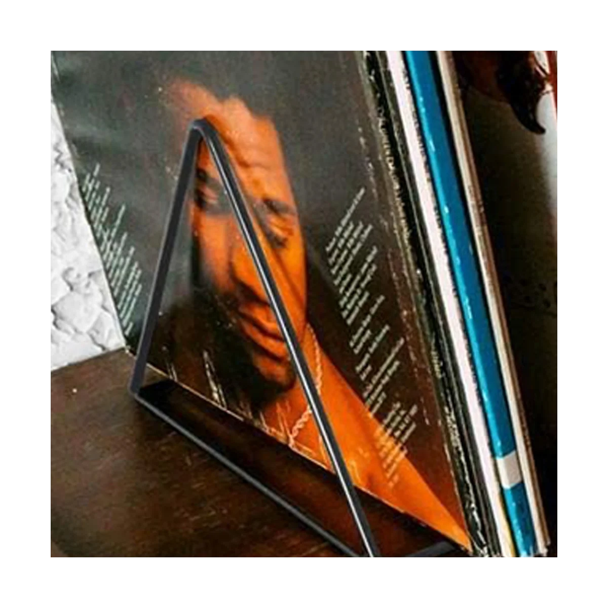 AT77 Vinyl Record CD Magazine Storage Rack Album Display Rack Multifunctional Vertical Creative European Art Collection