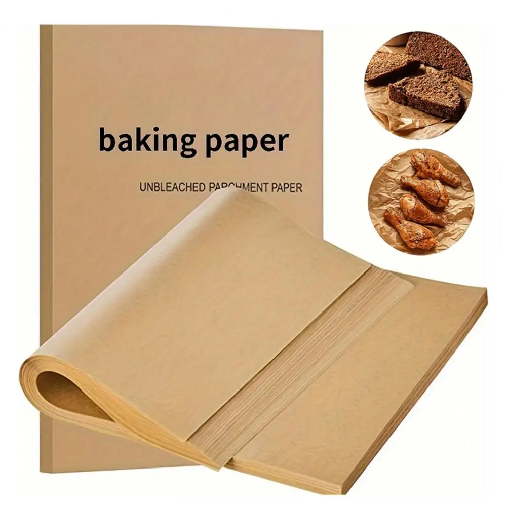 Parchment Paper for Baking Microwave Safe Wax Paper 200pcs Non-stick Parchment Paper Sheets for Baking Grilling Air for Steaming