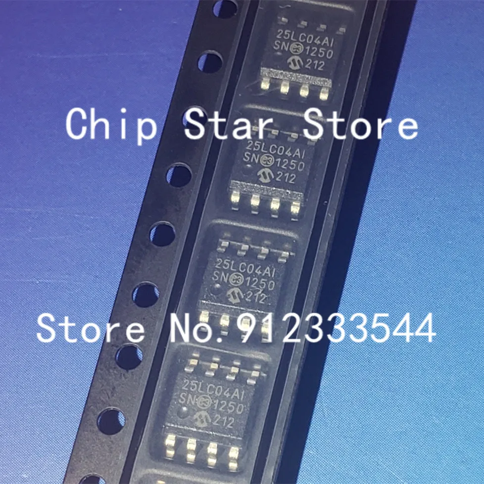 5-100pcs  25LC040A-I/SN 25LC040AT-I/SN 25LC040A SOIC8 4Kbit SPI Serial EEPROM 100%New And Original