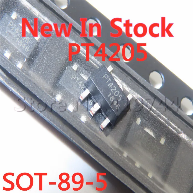 10PCS/LOT PT4205E89E PT4205 SOT89-5 SMD LED step-down constant current driver chip NEW In Stock