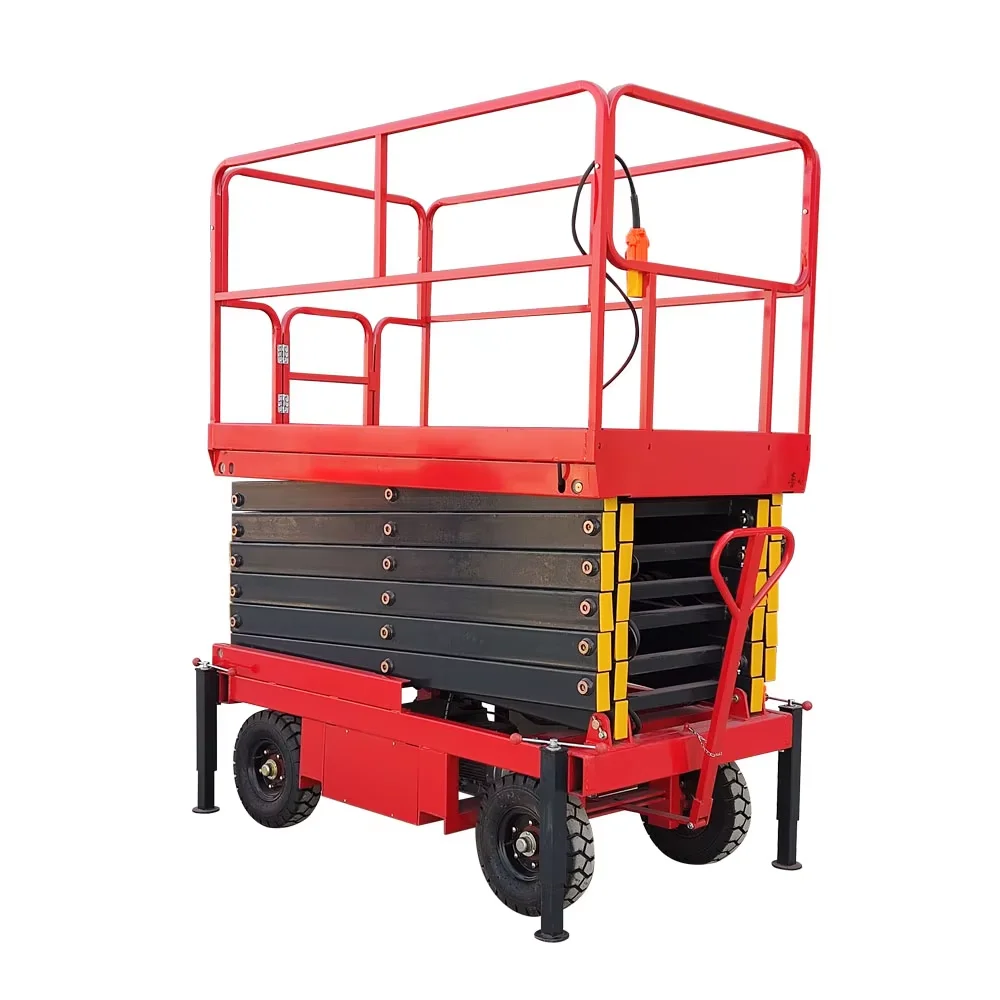 Indoor Model Hydraulic Scaffolding Lifting Platform 8 m  Warehouse Automatic Portable Mobile Electric Scissor Lifting customized