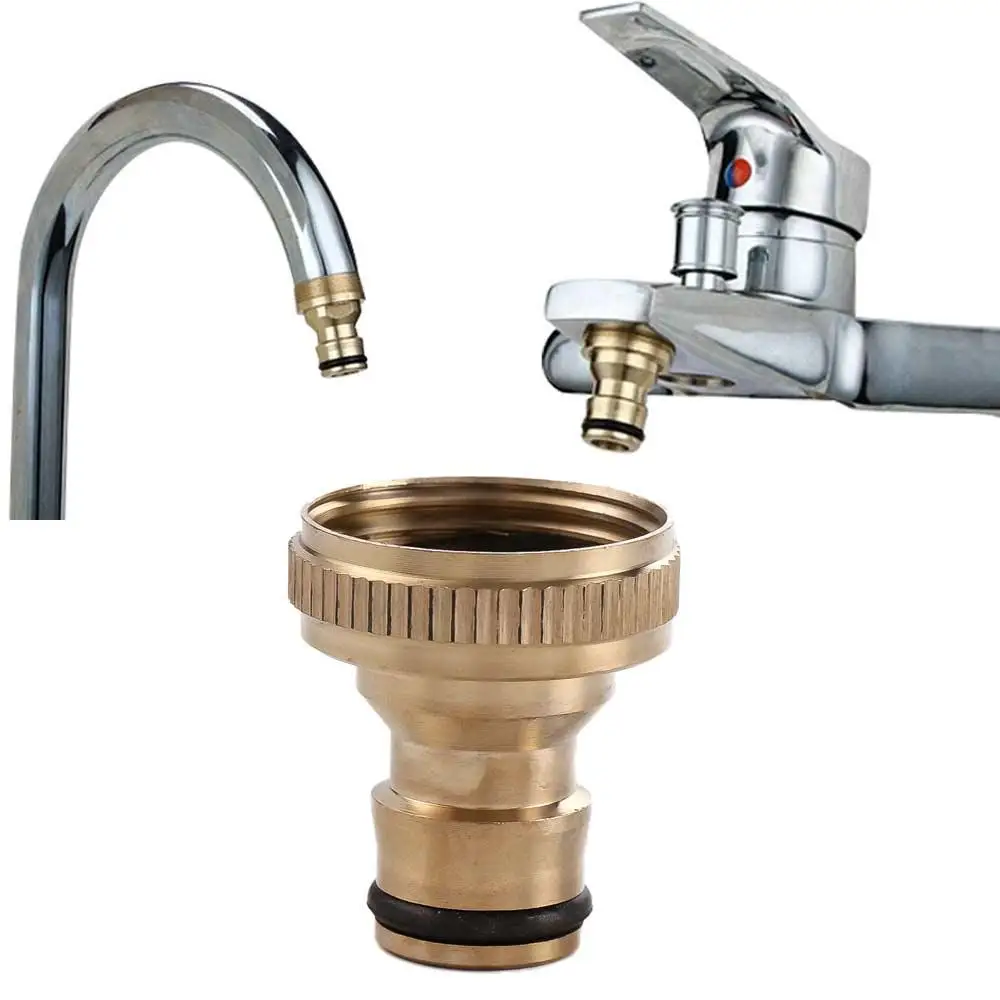 

1PC Tool 3/4'' Pipe Threaded Gardening Hosepipe Snap Water Hose Adaptor Brass Tap Quick Connector