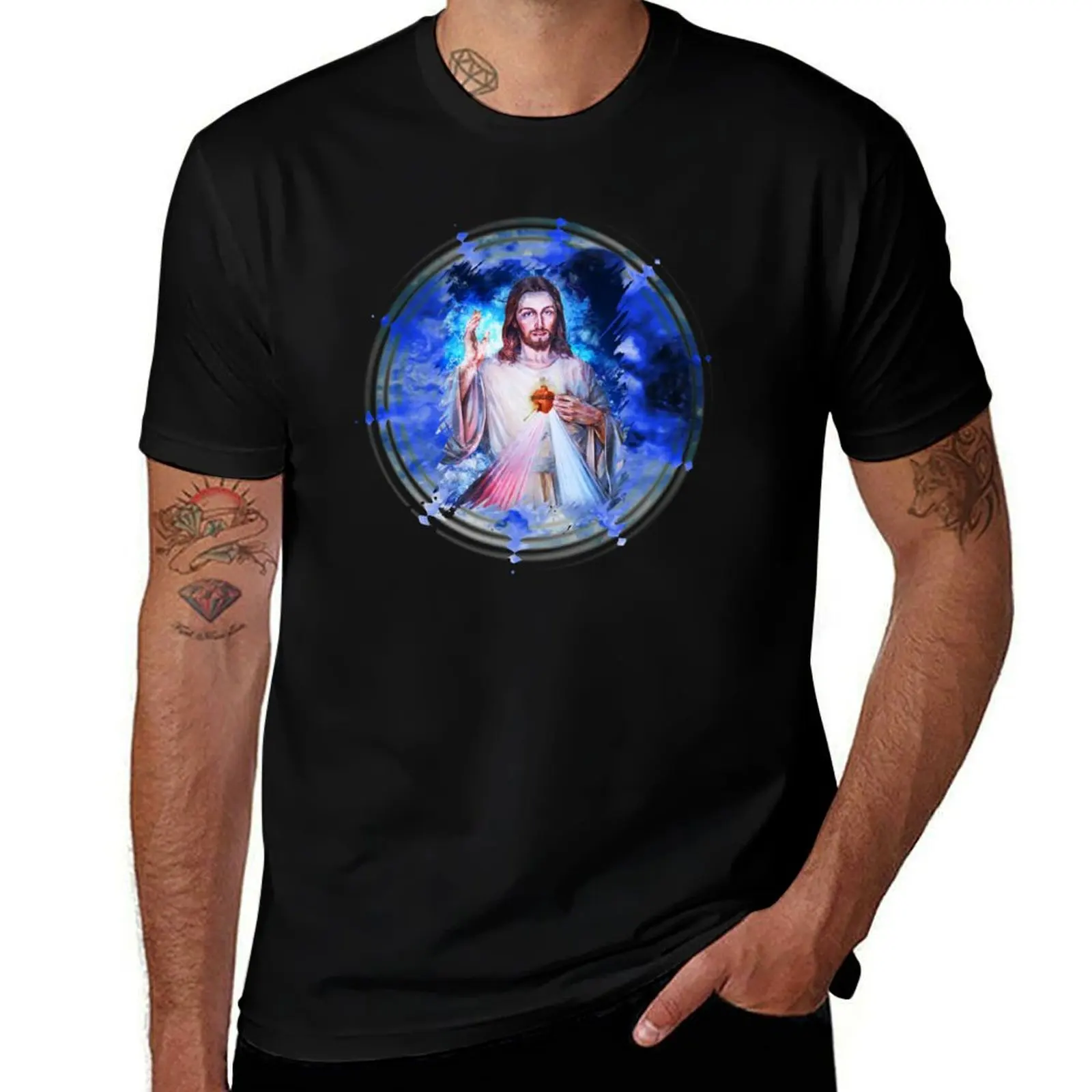 

Jesus Divine Mercy Sacred Heart - I Trust in You - Faustina T-Shirt Outdoor Working T-Shirt