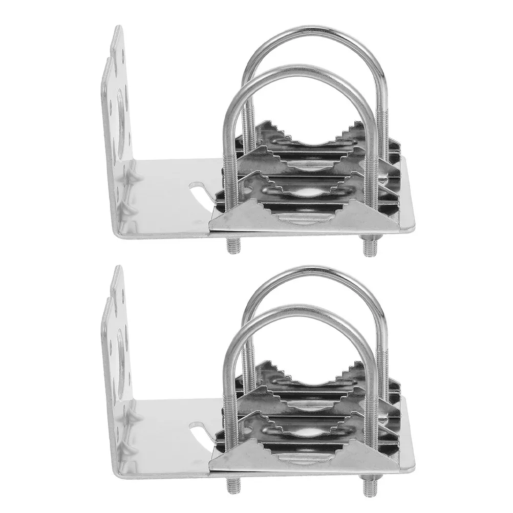 

Кронштейн для антенны, 2 шт., из алюминиевого сплава, L-образный, всепогодный, для наружной установки на столб, стену, для спутниковых антенн, универсальный