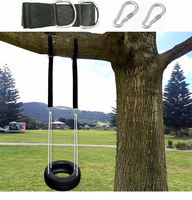 Outdoor Hammock Swing Chair with Rope Ties Tree Straps Hook Included Hanging Swing Chair for Backyard Patio Garden Relaxation
