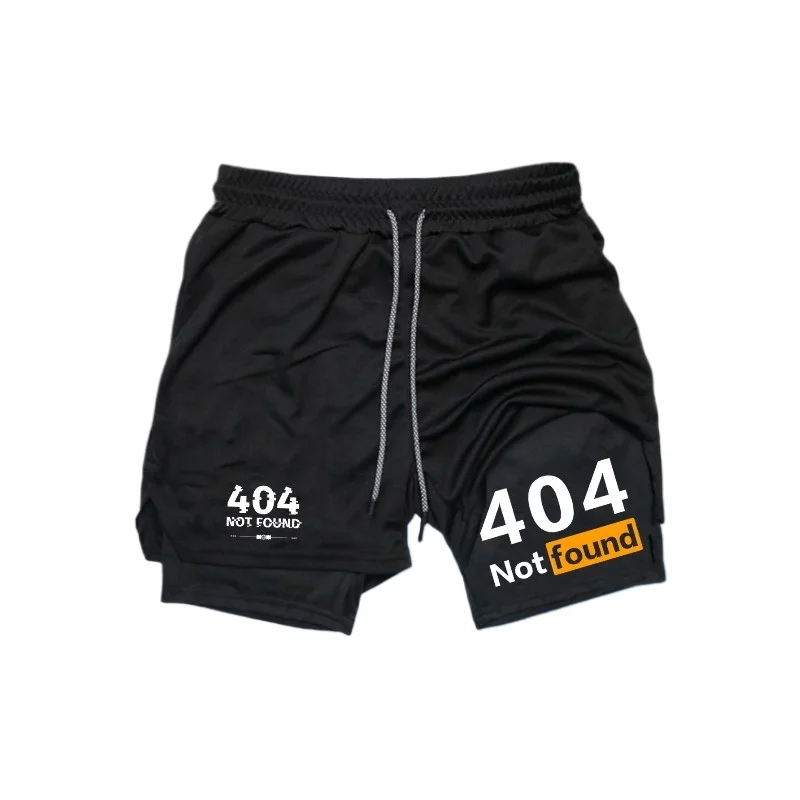Men's Quick-dry Double-layer Shorts Comfortable Breathable Sweat-absorbing Perfect for Running Training Super Comfortable Wear