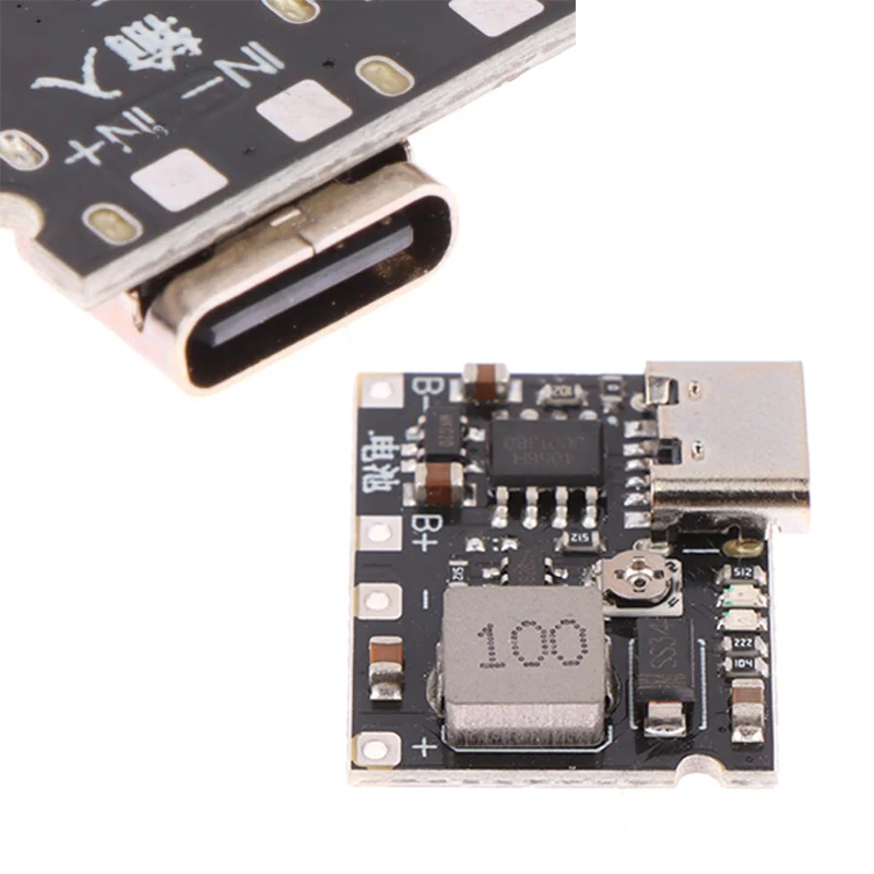 Unité de Charge de batterie au Lithium USB type-c 2A, haute vitesse, Li-ion 18650 3.7V 4.2V, carte Booster DC-DC, Module de Charge élévateur