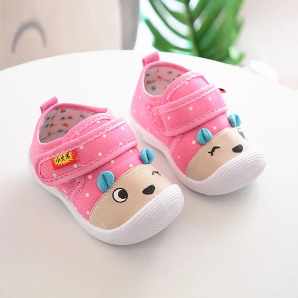 Cartoon Sole Girls New Breathable Warm Baby Shoes Tennis Shoes for Girls Rite Shoes Size 5 Shoes for Baby Girls Girls Shies