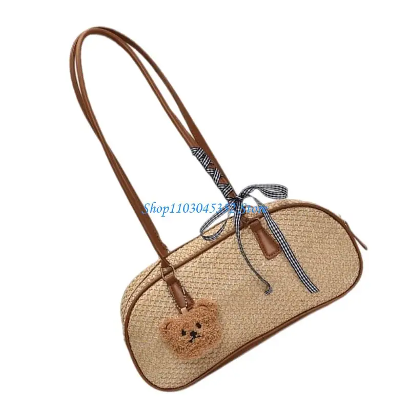 

Сумка на плечо для женщин, вечерние клатчи, кошелек, соломенная сумка для подмышек с застежкой-молнией, сумка-хобо, подарки