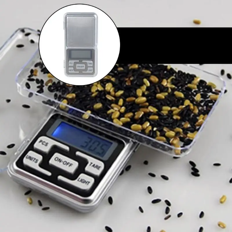tascabile digitale U4LA 500G 0,1G Mini gioielli Gram Gram con display retrovisore LCD Funzione Tare