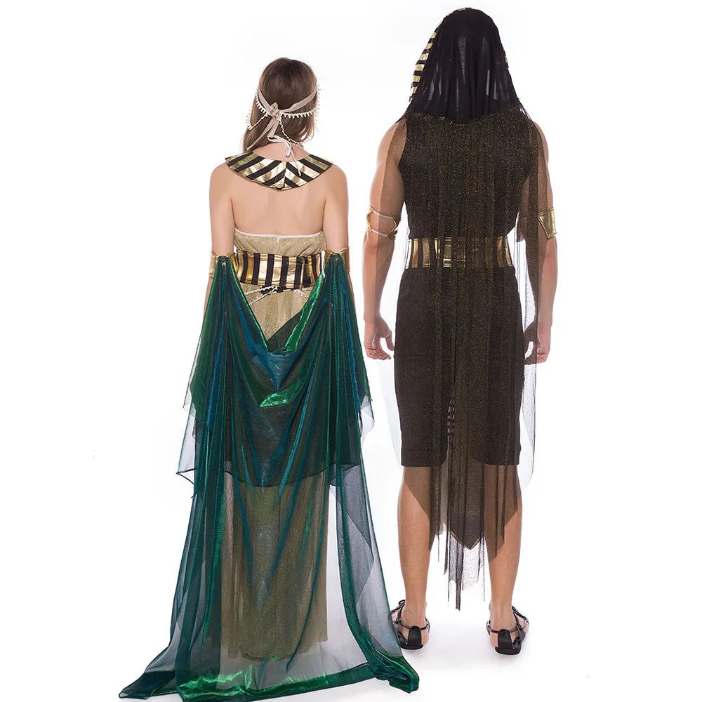 Romeinse Prins Halloween Dameskostuum Maskerade Farao Koningin Oude Egypte Drama Kostuum Dames Faion Etnische Slijtage