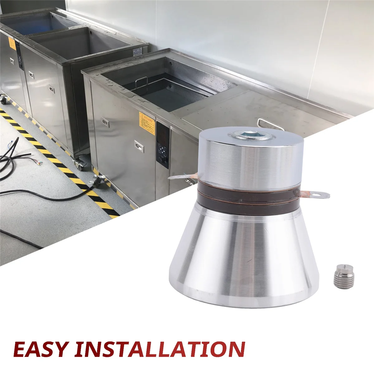 100 واط 28 كيلو هرتز محول التنظيف الكهرضغطية بالموجات فوق الصوتية الأنظف عالية الأداء محول كهرضغطية بالموجات فوق الصوتية-A07G