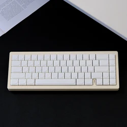 KBDiy 115 Keys Low Profile Keycap for Mechanical Keyboard PBT White Marble Toy Keycaps Set Gamer MX Switch Horizon DIY Custom