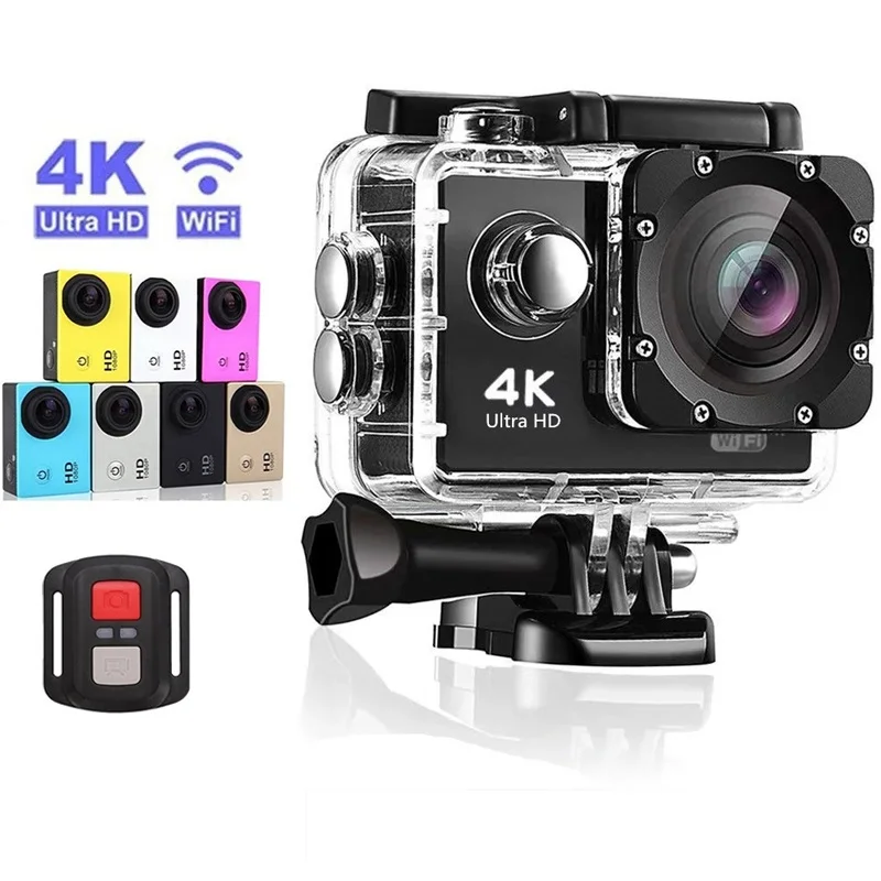 

Ultra HD 4K Action cam era 30FPS WiFi 2.0-inch 170D 30M Underwater Waterproof Helmet Video Recording Cam Original Sports cam era