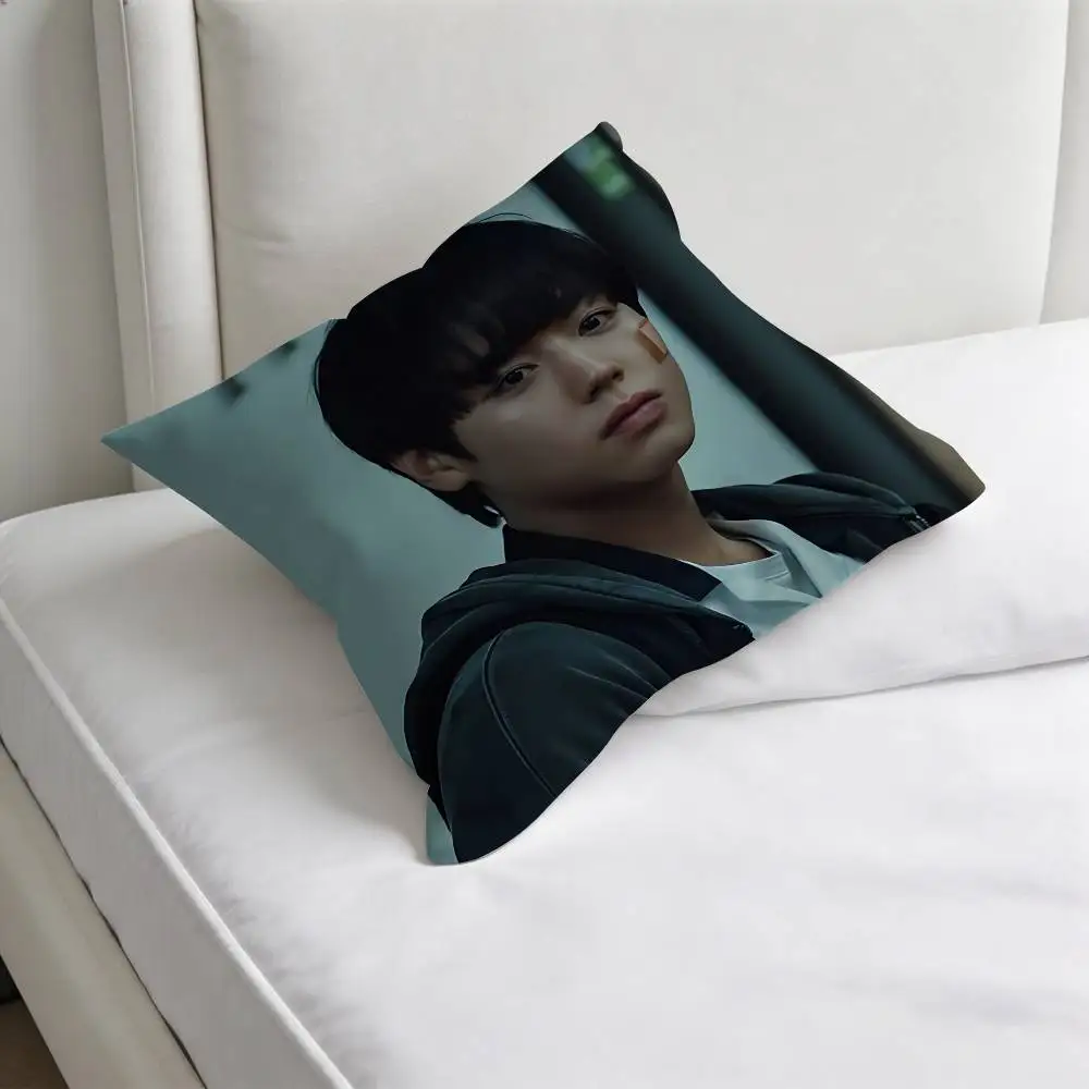 K-drama W-Weak H-Hero Decorative Square Pillow Cover Modern Cushion Case for Living Room Bedroom