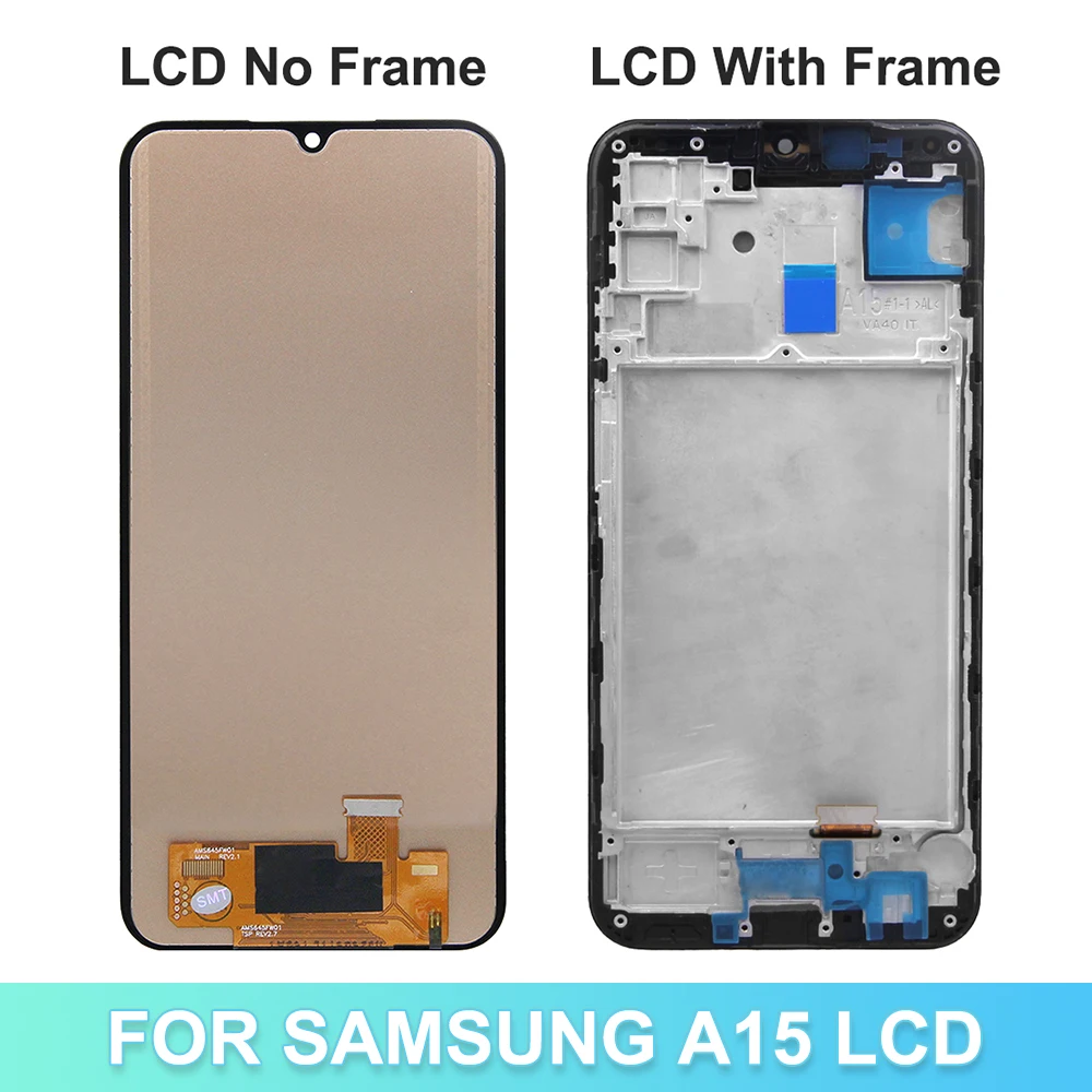 100% testowane dla Samsung A15 SM-A155F wyświetlacz ekran dotykowy Digitizer zgromadzenie A15 5G SM-A156B A156E wymiana LCD