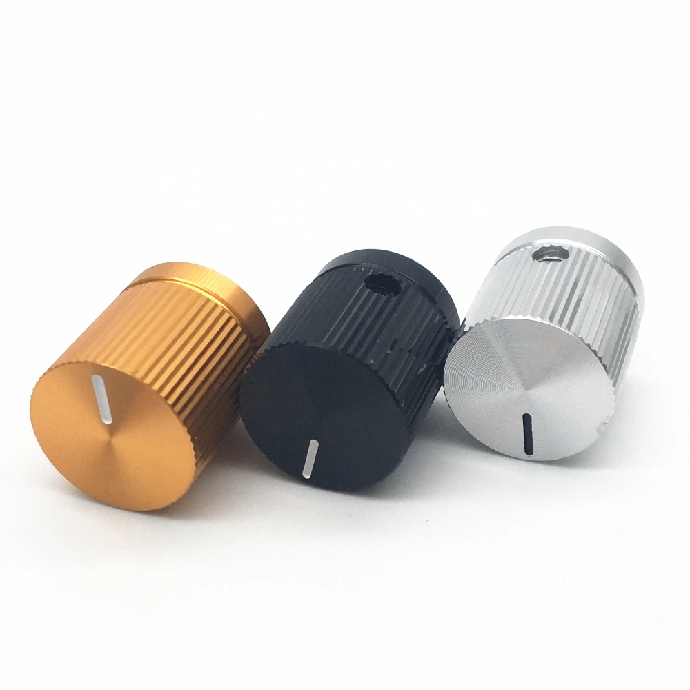 1 stücke Aluminium Legierung Potentiometer Drehknopf Volumen Audio Elektrische Gitarre Bass Knob 20X22mm (D * H)