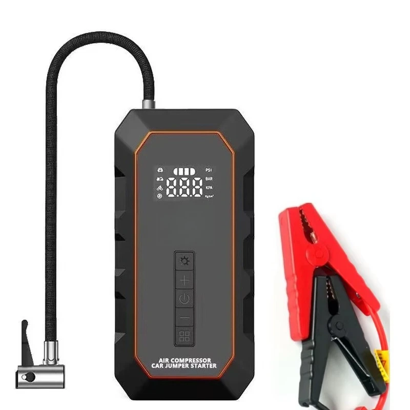 

Super Capacitor Portable Start Car Battery Jump Starter with Digital air Pump and Compressor Heavy Duty Jump Starter Power Bank