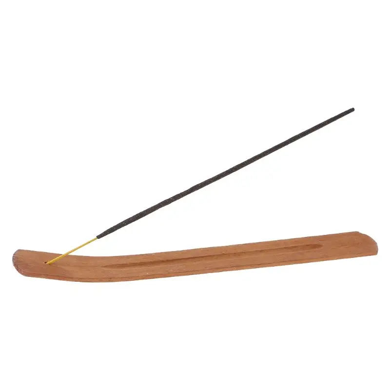 Natural Wooden Incense Stick Holder  Ash Catcher Burner Stand Rack Incense Base Aromatherapy Plate  Home Decoration