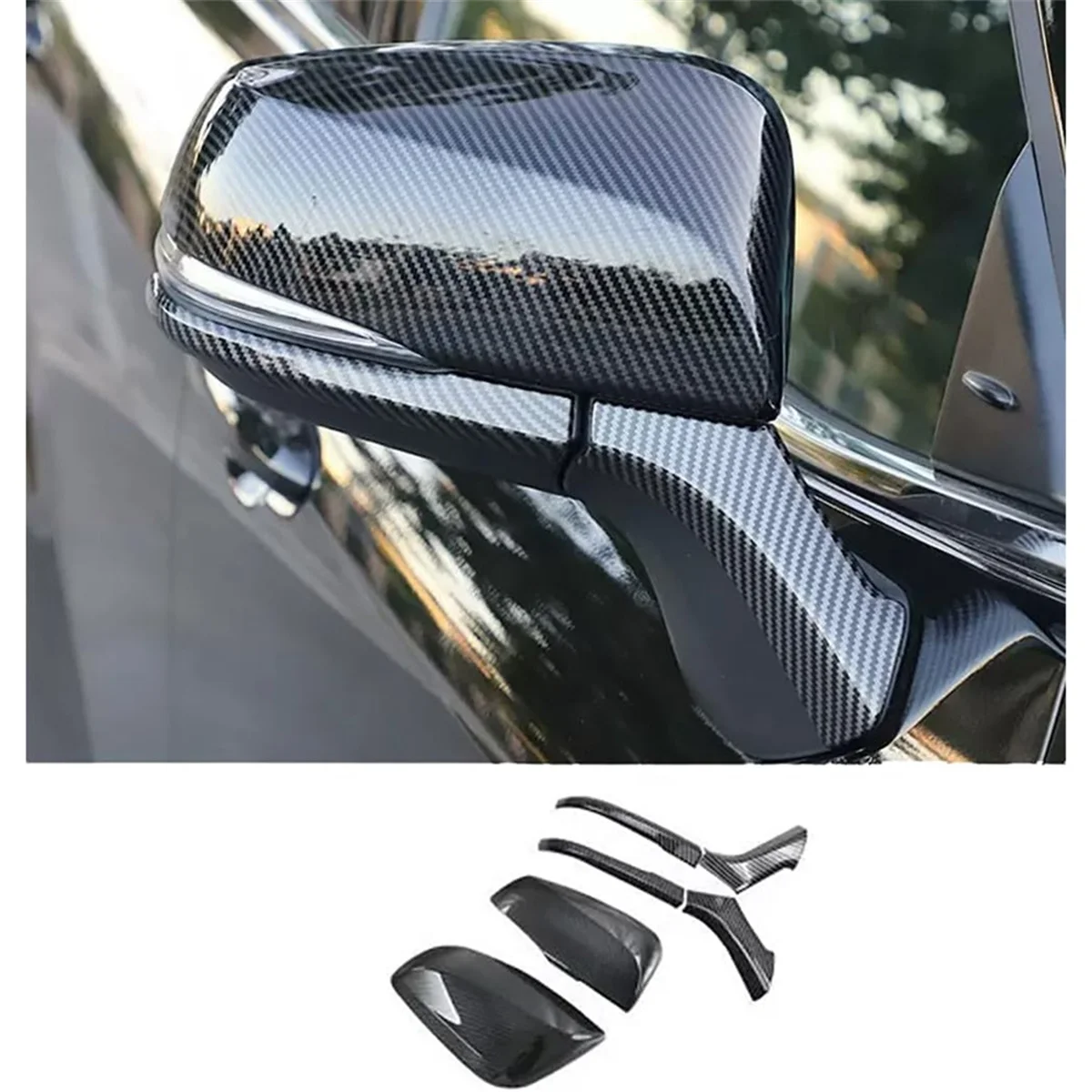 

N30R_Rear View Mirror Side Molding Cover Trim for Toyota RAV4 2019-2023