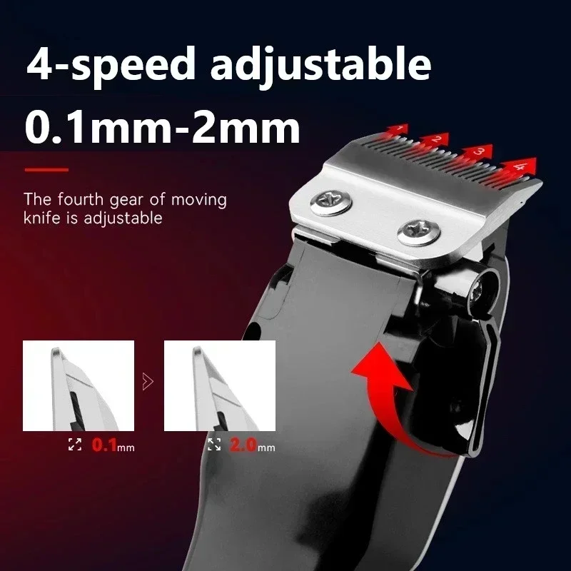 Hair Clipper KM-PG809A Hair Cutting Maching Wireless Trimmer Men Professional Clipper Machine Rechargeable Hair Cut Barber Kemei