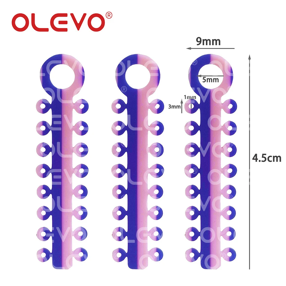 OLEVO 320Pcs/20Sticks Dental Orthodontic Leagues Rings Elastic Ligature Ties Rubber Bands for Teeth Braces Suspenders Dentistry