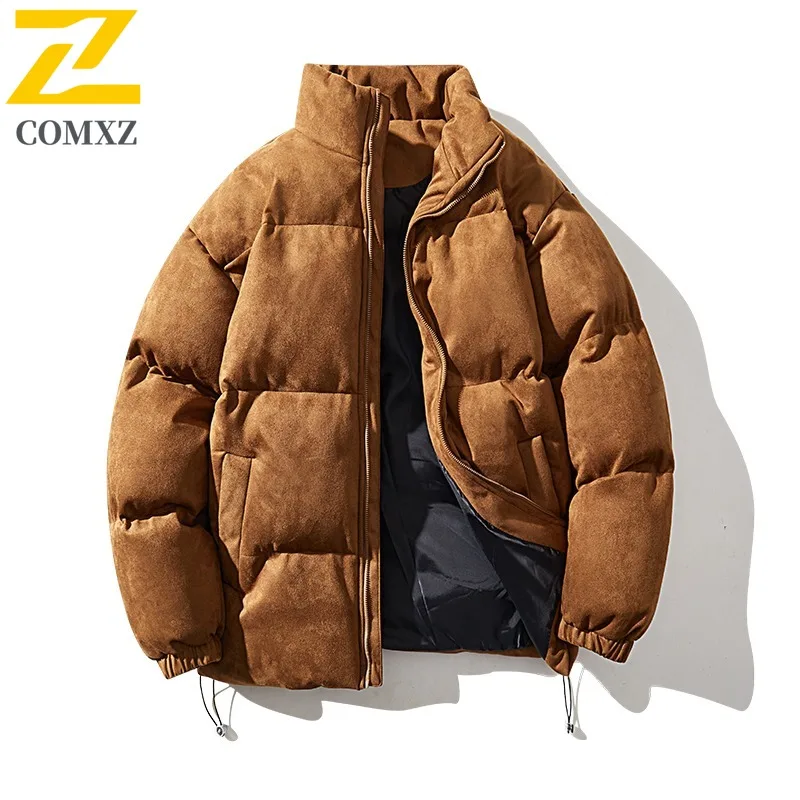 

COMXZ Luxury Mens Padded Jacket 2025 Thickened Outdoor Cycling Windproof Parka Daily Style Lightweight Winter New Padding Coat