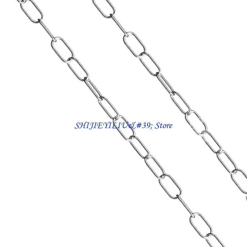 

E21F Практичная цепочка из оцинкованной стали 100 см, ювелирный аксессуар для подвесных украшений, потолочные светильники и