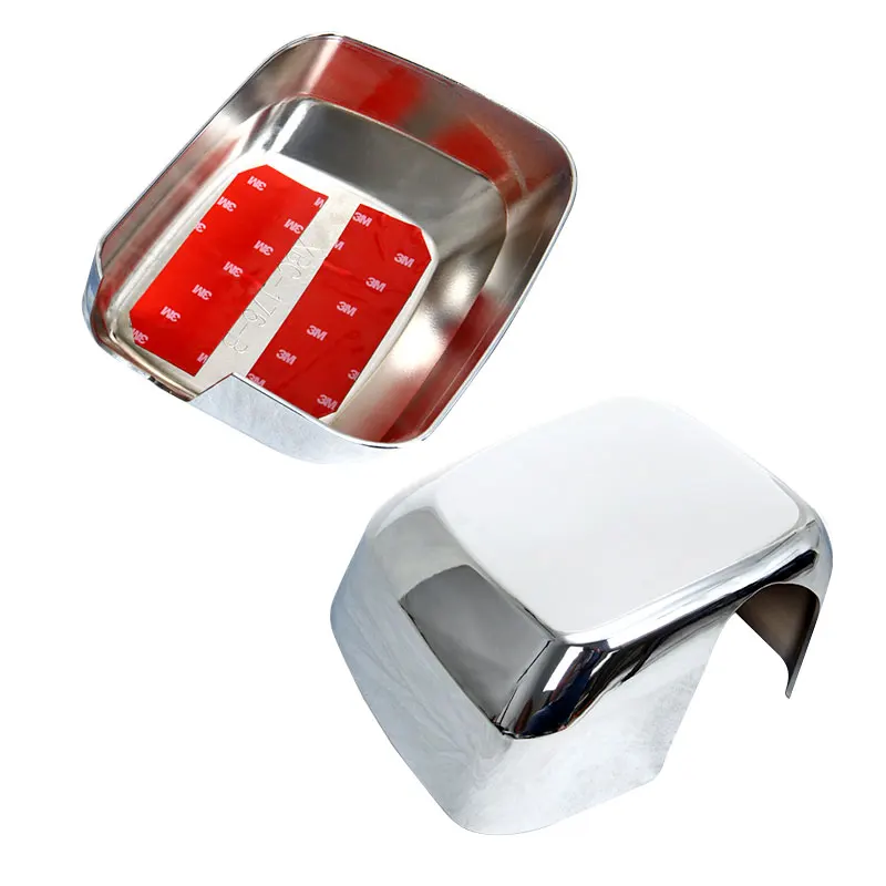 ل BAIC BJ40 BJ40L 2014-2017 غطاء مرآة جانبية-غطاء حماية ABS كروم/لامع، استبدال مباشر (زوج يسار + يمين)